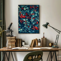 Vibrant Foliage and Berries Wall Art