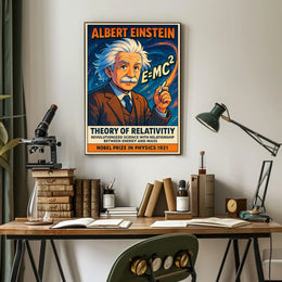 Albert Einstein Theory Of Relativity Poster