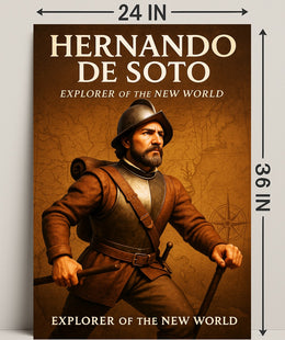 Hernando de Soto Explorer of the New World Poster PosterGoat