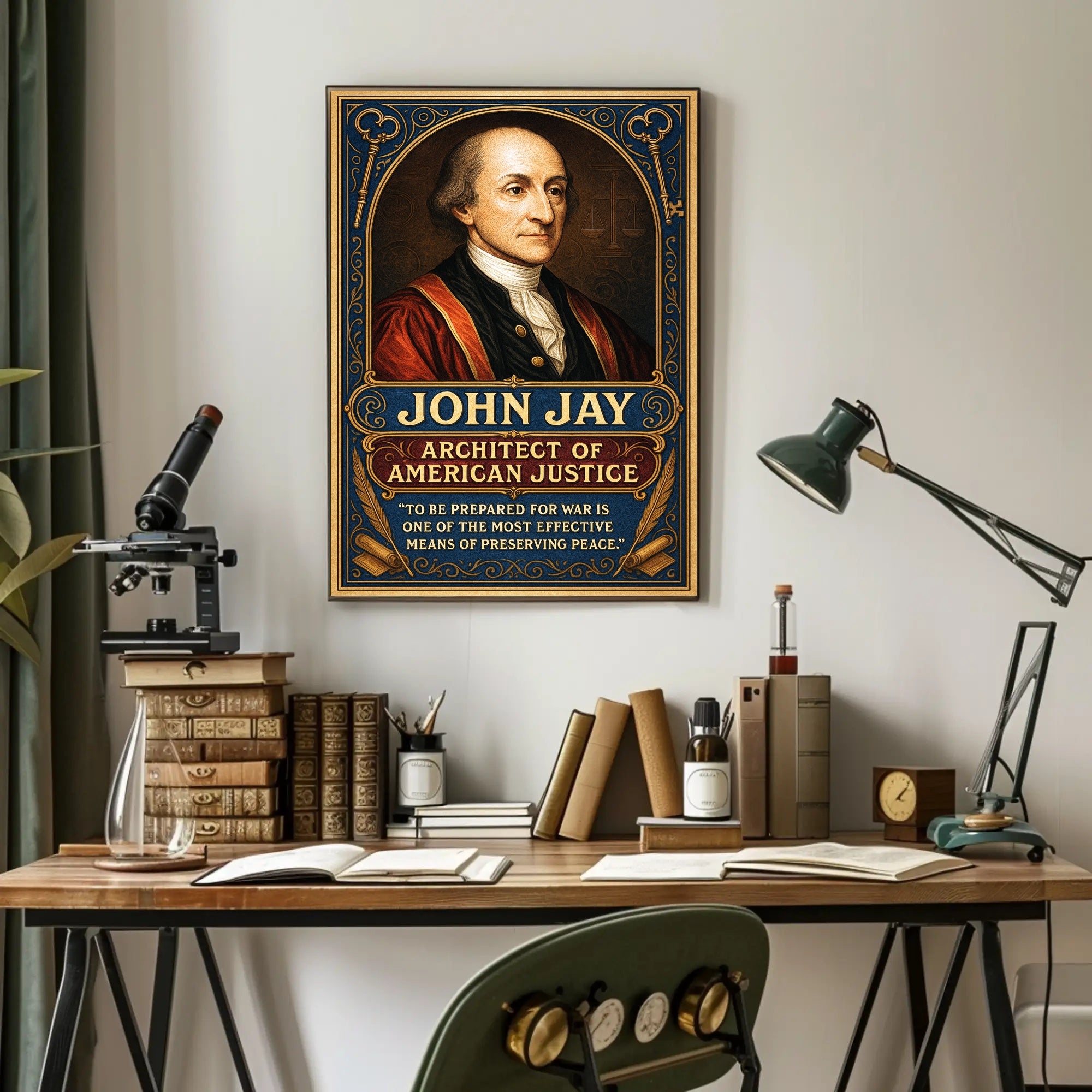 John Jay Architect of American Justice Poster PosterGoat