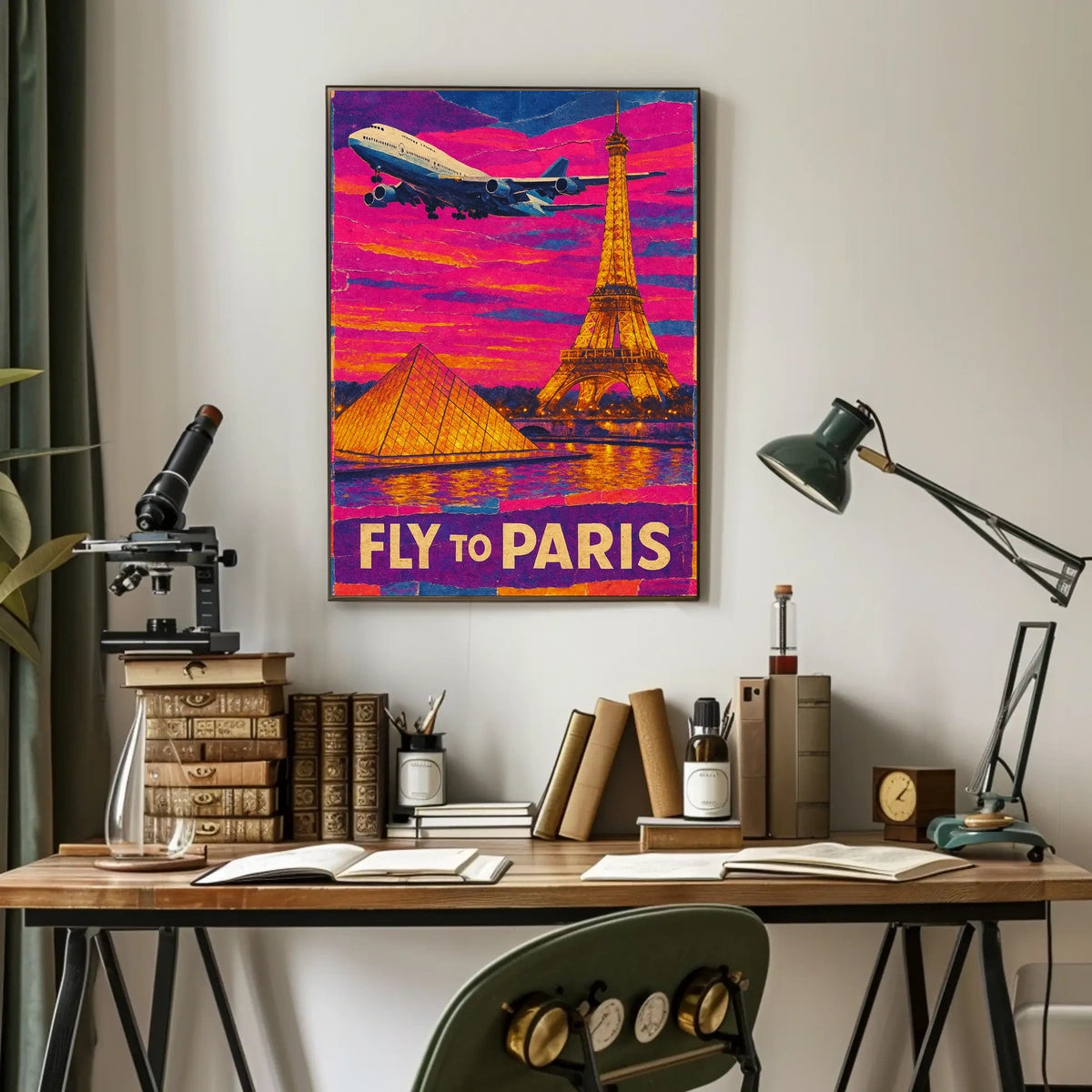 Fly To Paris Poster