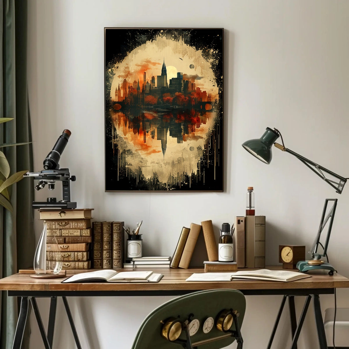 Reflections Of A Cityscape Poster