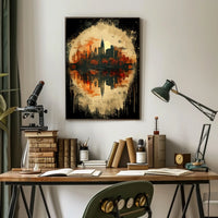 Reflections Of A Cityscape Poster