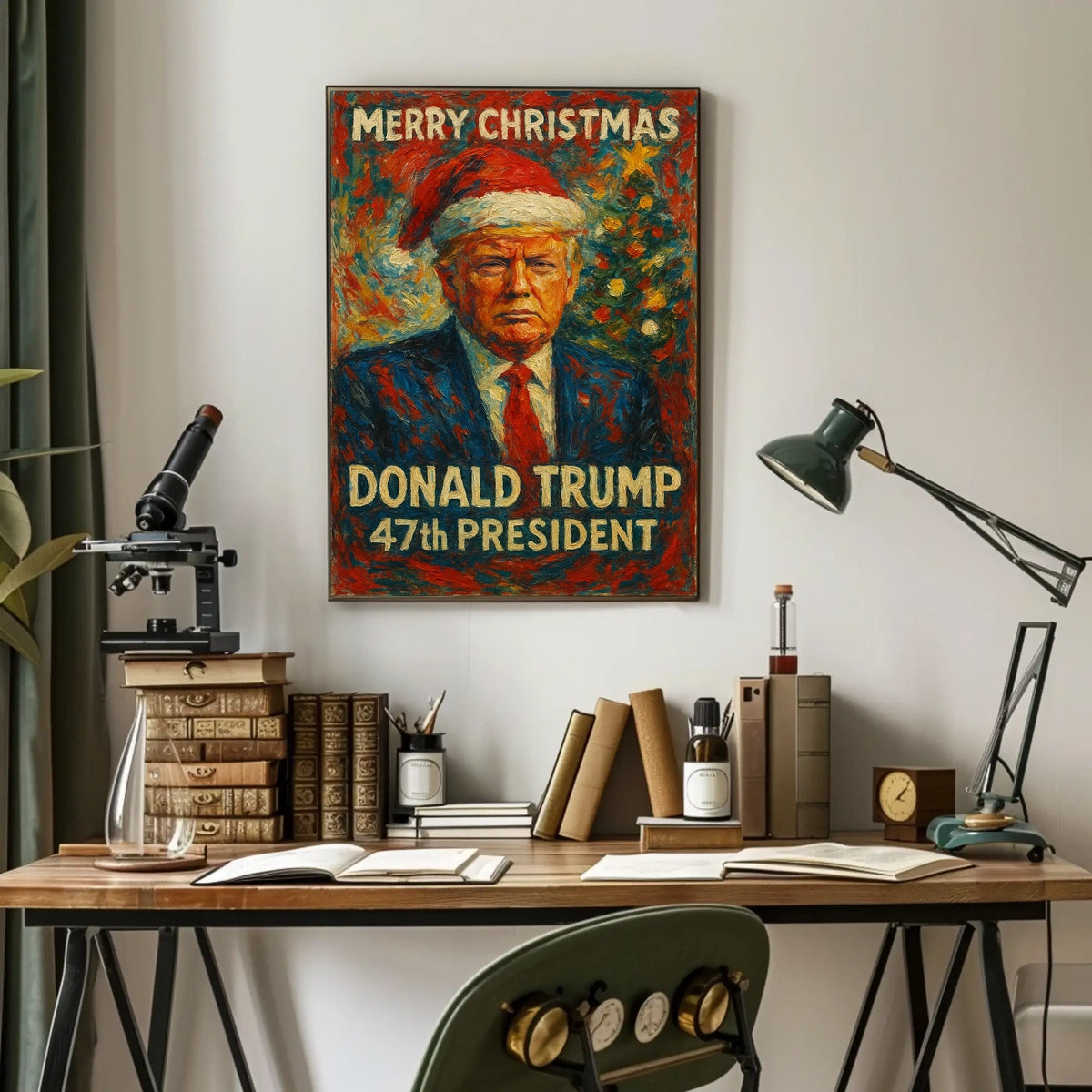 Merry Christmas Donald Trump Holiday Political Poster