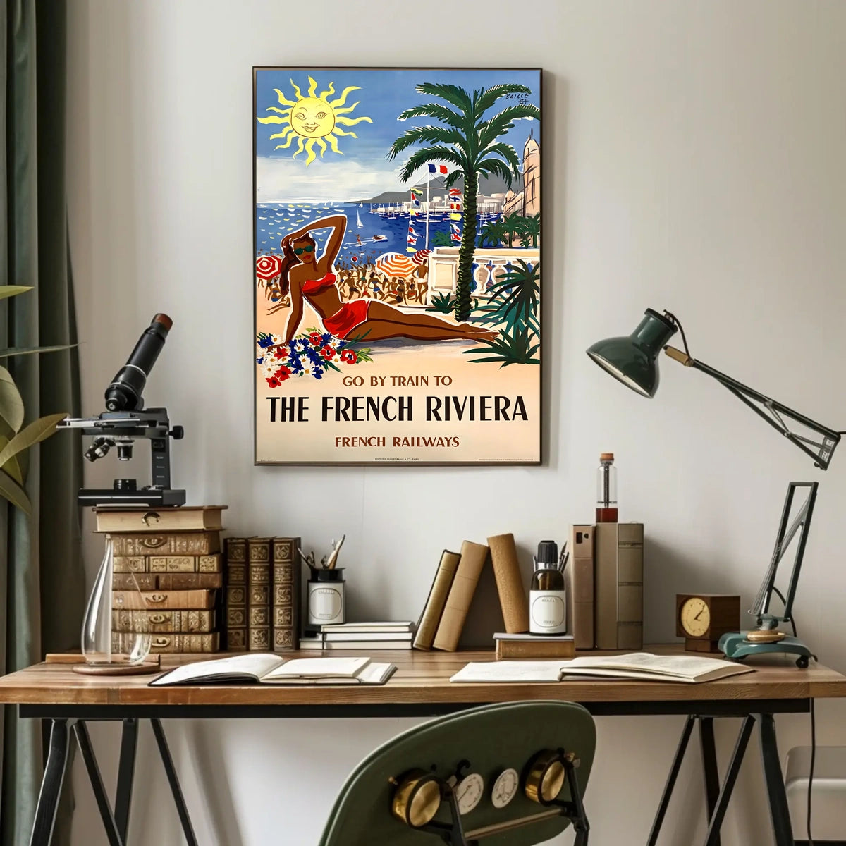 Escape To The French Riviera Poster