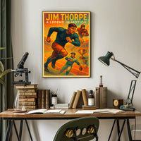 Jim Thorpe Legendary Athlete Poster