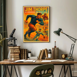 Jim Thorpe Legendary Athlete Poster