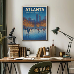 Atlanta Southern Snowfall Poster