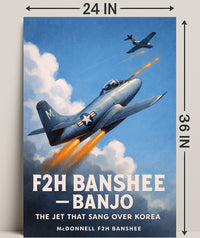 The Jet That Sang Over Korea Poster PosterGoat
