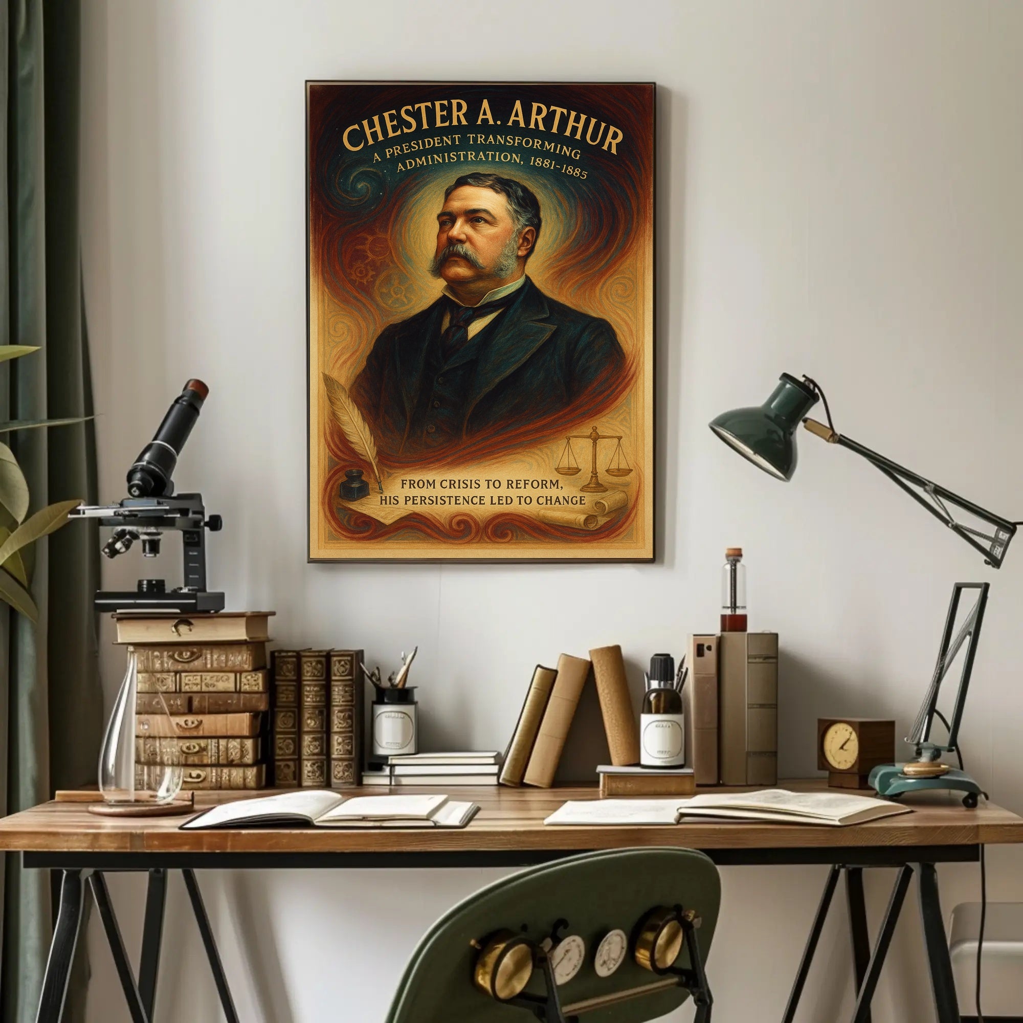 Chester A. Arthur A President Transforming Administration Poster PosterGoat