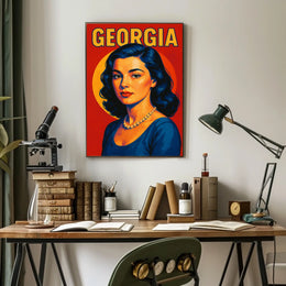 Georgia A Vibrant Portrait Poster