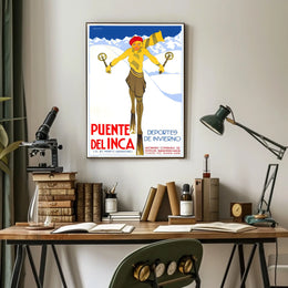 Puente Del Inca Winter Sports Poster