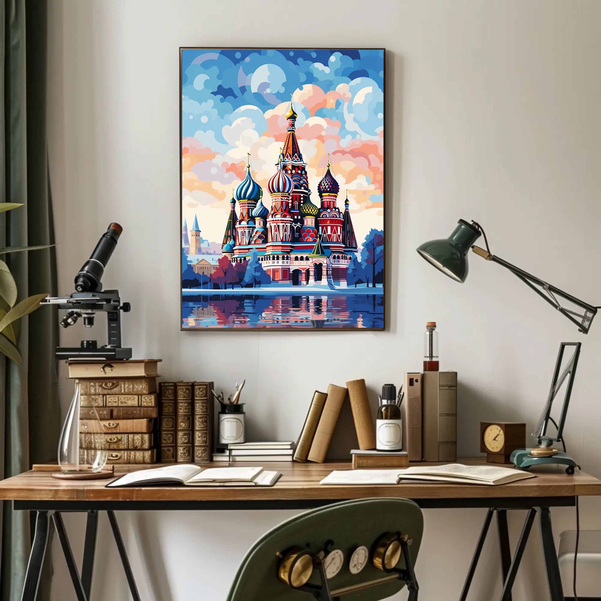 Vibrant St. BasilS Cathedral Poster