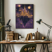 Mystical Floating Cityscape in a Fantasy or Mythology Poster