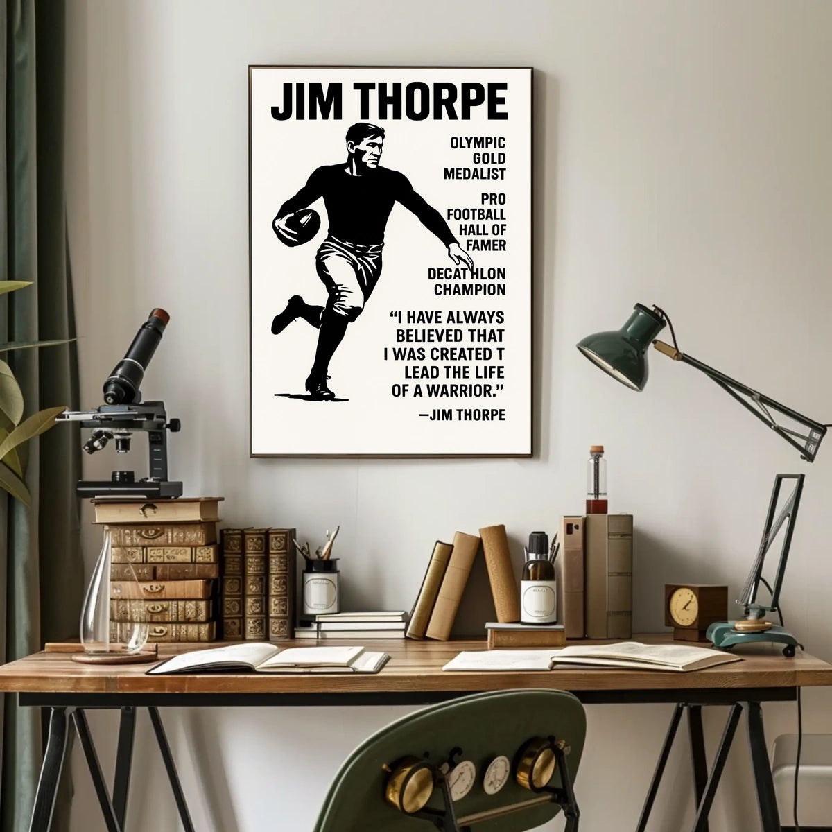 Celebrating Jim Thorpe A Legendary Athlete Jim Thorpe Poster
