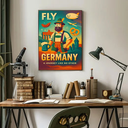 Germany Travel Adventure Retro-Modern Illustrated Travel Poster PosterGoat