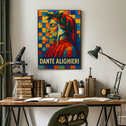 Dante Alighieri A Mosaic Tribute Poster