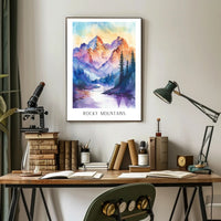 Majestic Rocky Mountains Poster PosterGoat