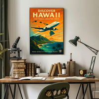 Discover Hawaii Travel Poster Art Print PosterGoat