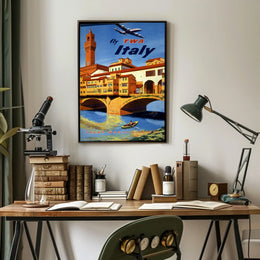 Fly Twa To Italy Poster