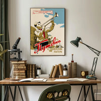 Soviet Era Youth Camp Inspirational Propaganda Poster