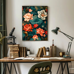 Lotus Blossom Symphony Wall Art Print