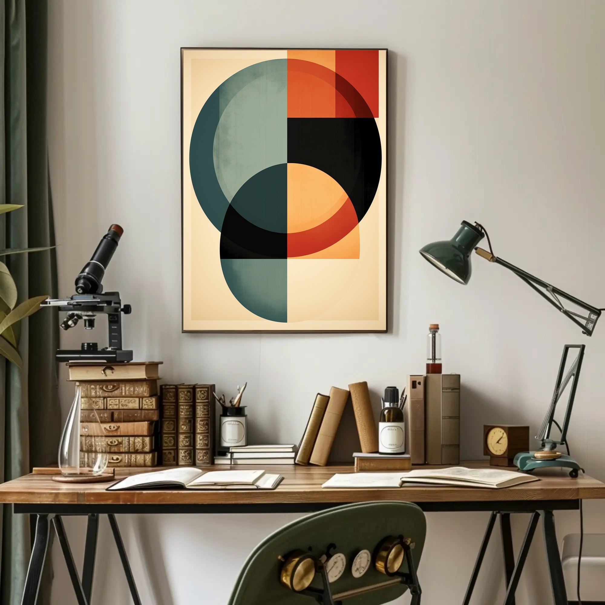 Abstract Geometric Harmony Abstract Poster