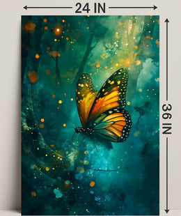 Enchanting Butterfly Scene in Fantasy or Mythology Poster