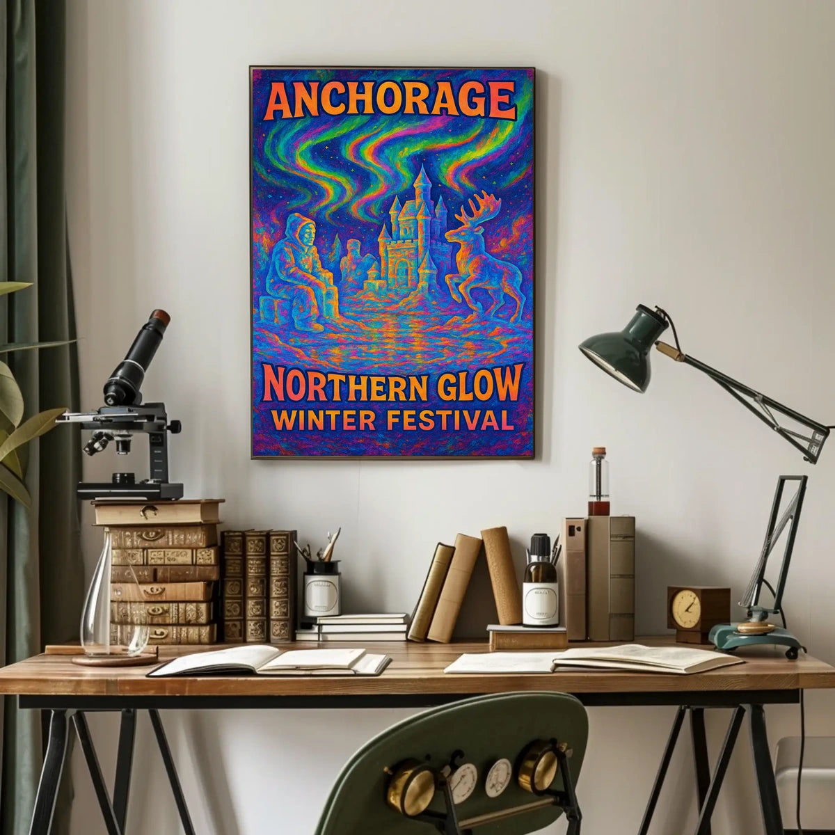 Anchorage Northern Glow Winter Festival Poster