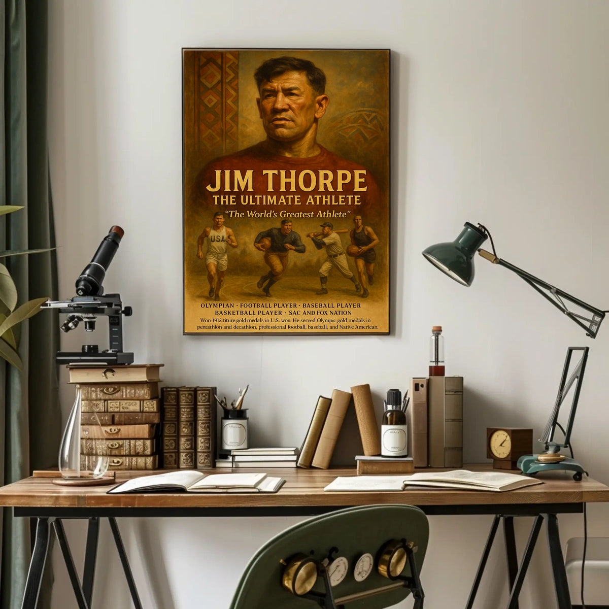 The Worlds Greatest Athlete Jim Thorpe Poster