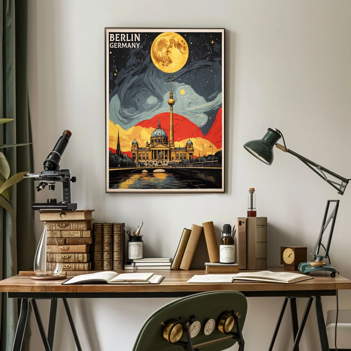 Berlin Nightscape Poster