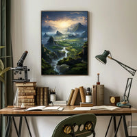 Majestic Mountain Landscape Poster