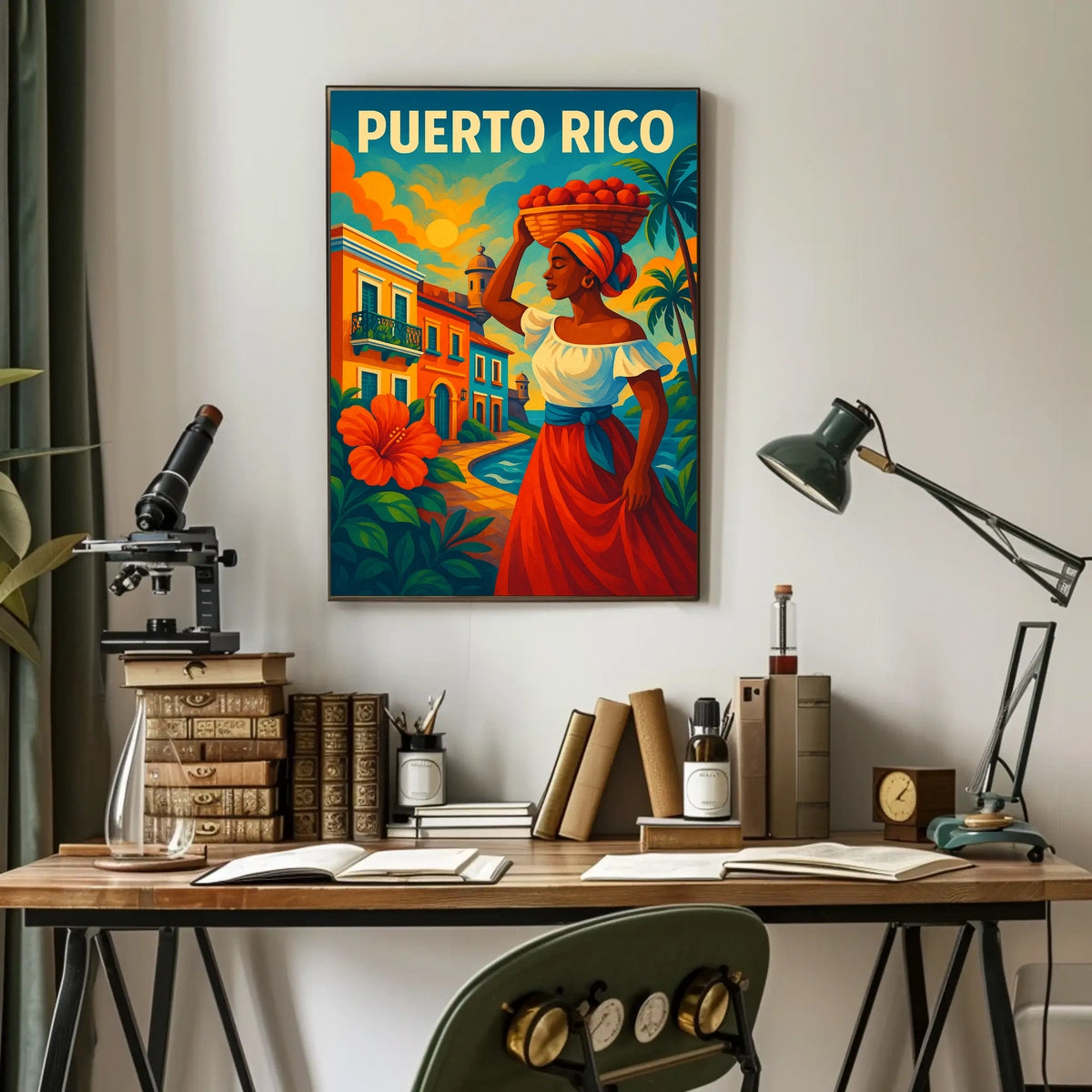 Puerto Rico Vibrant Heritage Poster