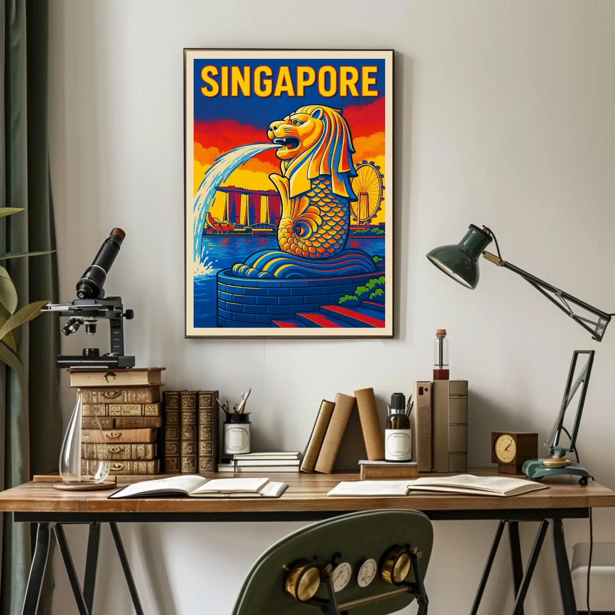 Singapore Iconic Merlion Poster
