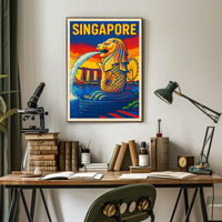 Singapore Iconic Merlion Poster