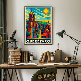 Querétaro Vibrant Heritage Poster