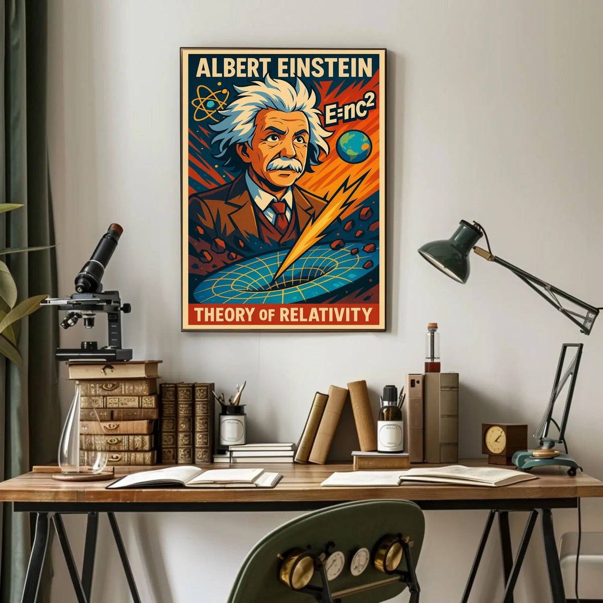 Albert Einstein Theory Of Relativity Poster