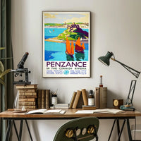 Penzance In The Cornish Riviera Poster