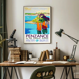 Penzance In The Cornish Riviera Poster