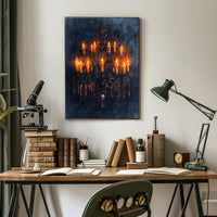 Gothic Chandelier Of Flames Poster