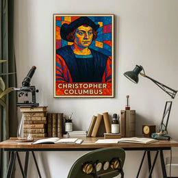 Christopher Columbus Mosaic Poster