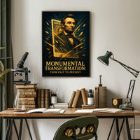 Abraham Lincoln 3d Pop Poster