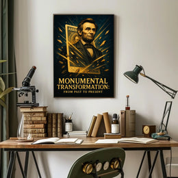 Abraham Lincoln 3d Pop Poster