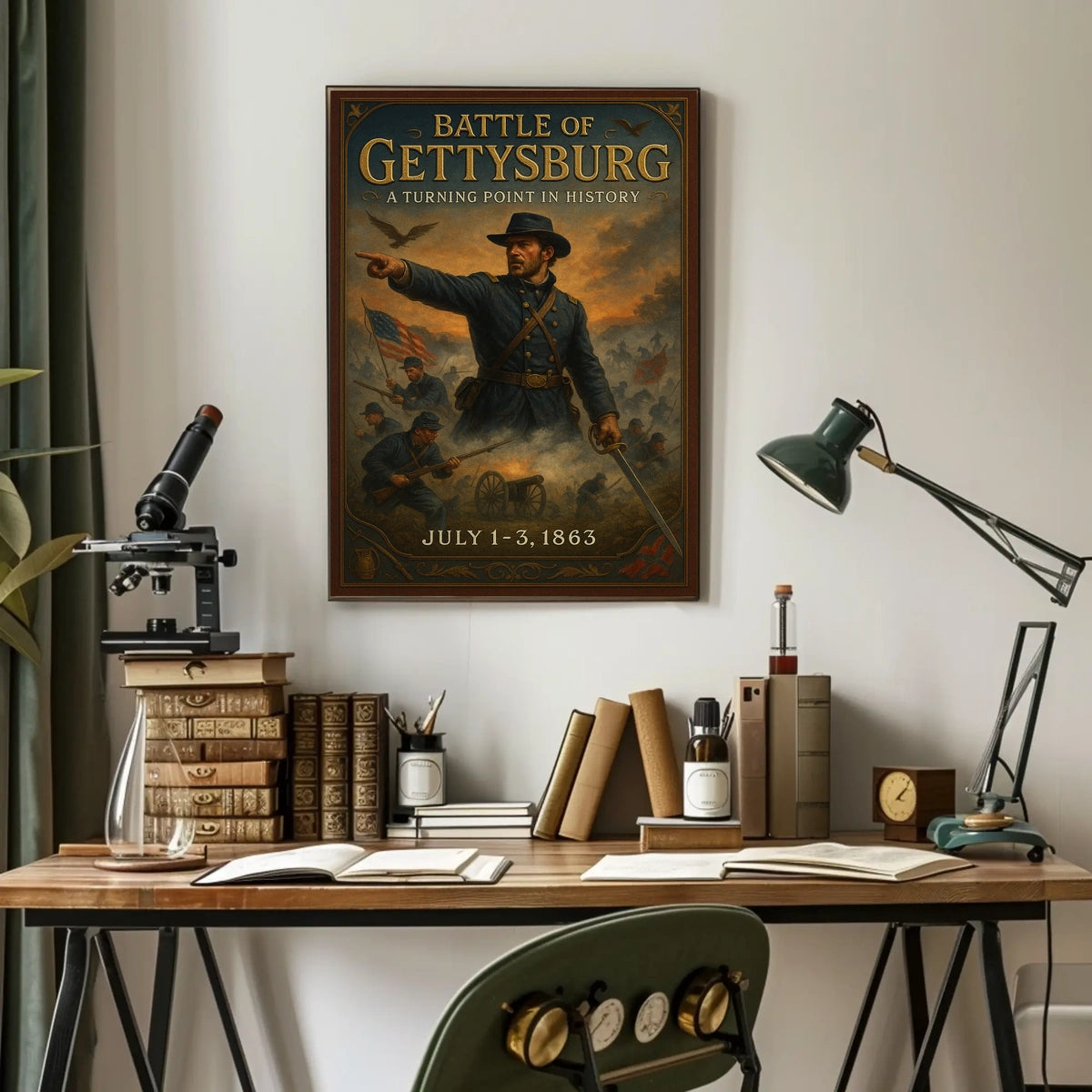 Battle Of Gettysburg A Turning Point Poster