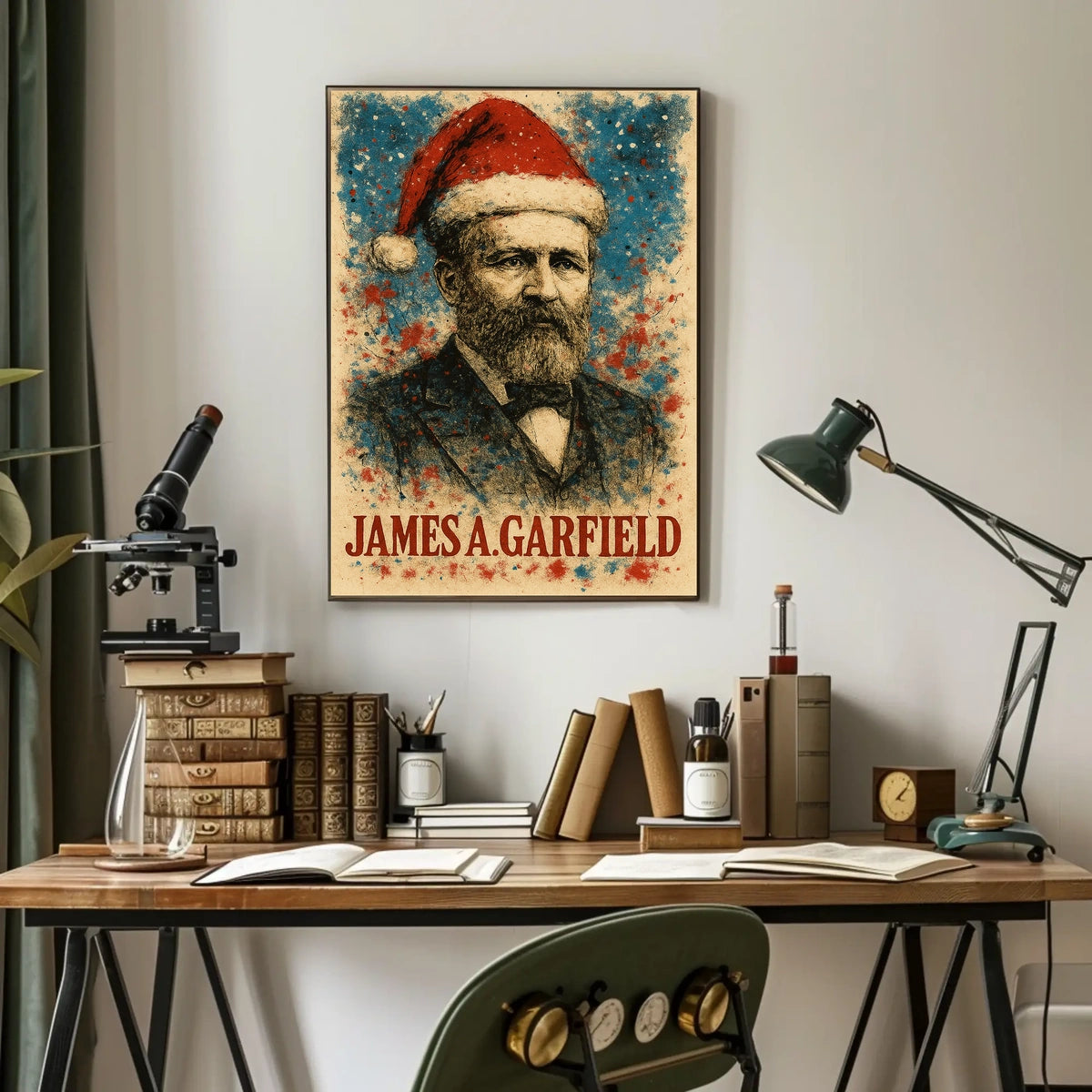 James A. Garfield 20th President of the United States Christmas SeriesPoster