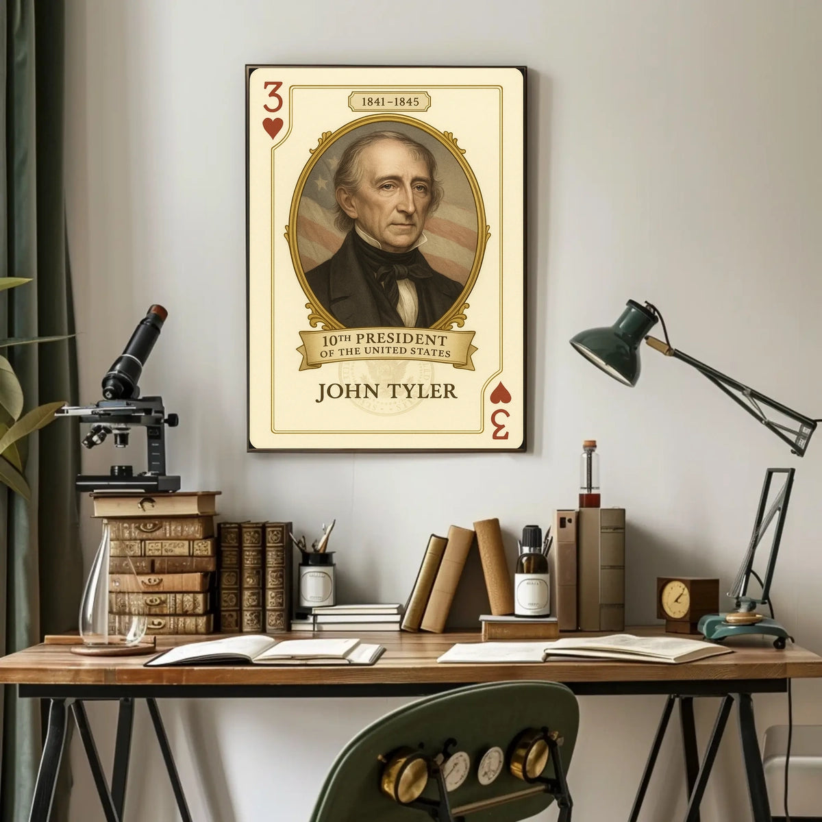 John Tyler Tenth President Wall Art History Poster