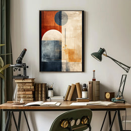 Abstract Geometric Harmony Abstract Poster