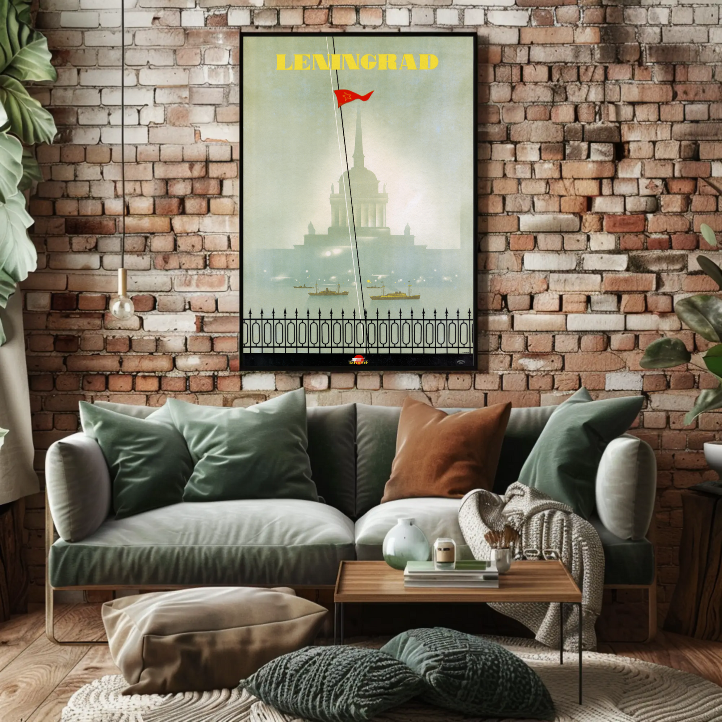 Leningrad Soviet Travel Poster