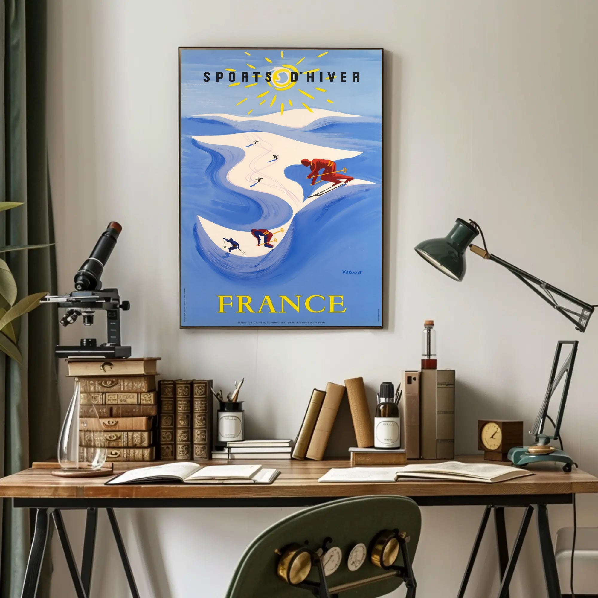 Winter Sports in France Poster PosterGoat