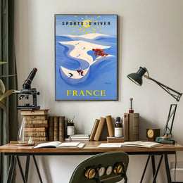 Winter Sports in France Poster PosterGoat